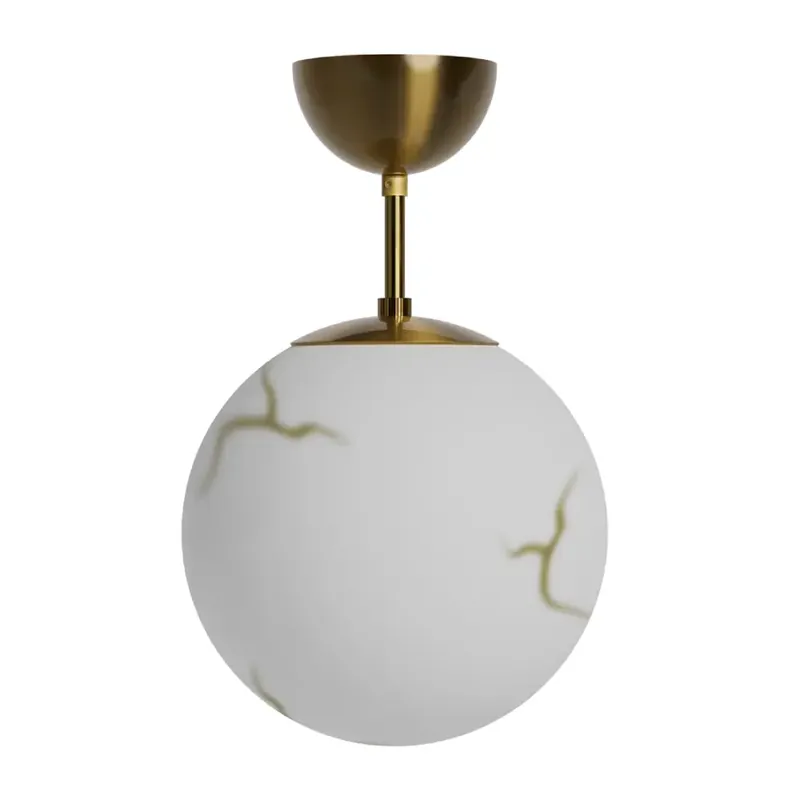 Bellagio taklampa Ø25cm mässing/vit Outlet